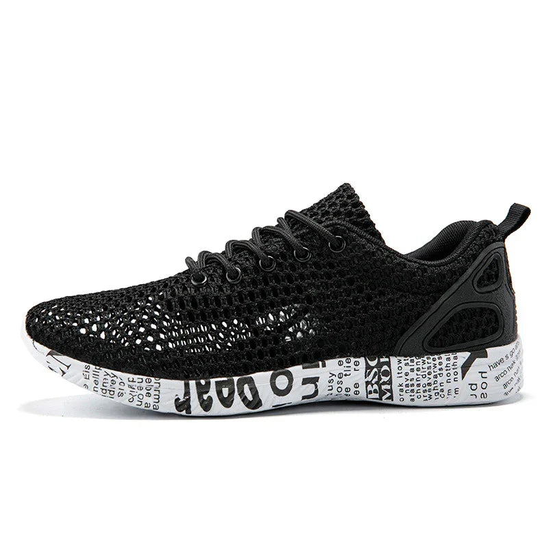 Freizeitschuhe für Herren Atmungsaktive Sneaker mit passendem Hohlspitzen-Board-Schuh