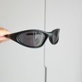 Retro Sonnenbrille mit kleinem Gestell und UV-Schutz
