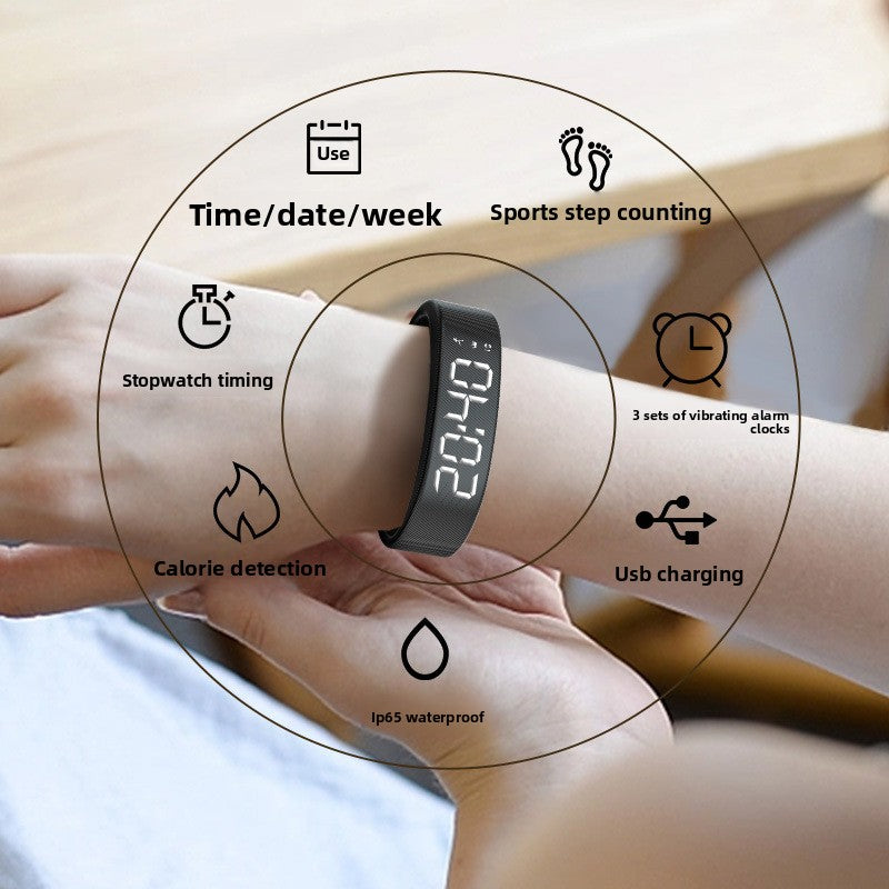 T5C Smart-Armband mit Farbdisplay, Musik und Schrittzähler