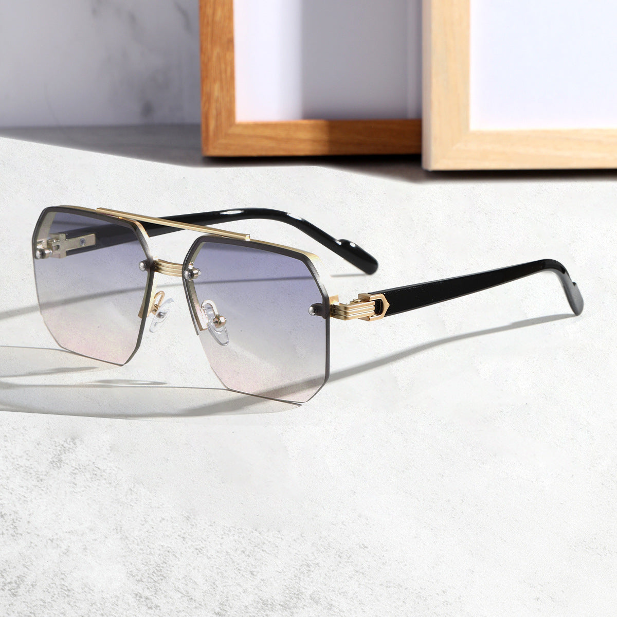 Halbrand-Sonnenbrille für Herren