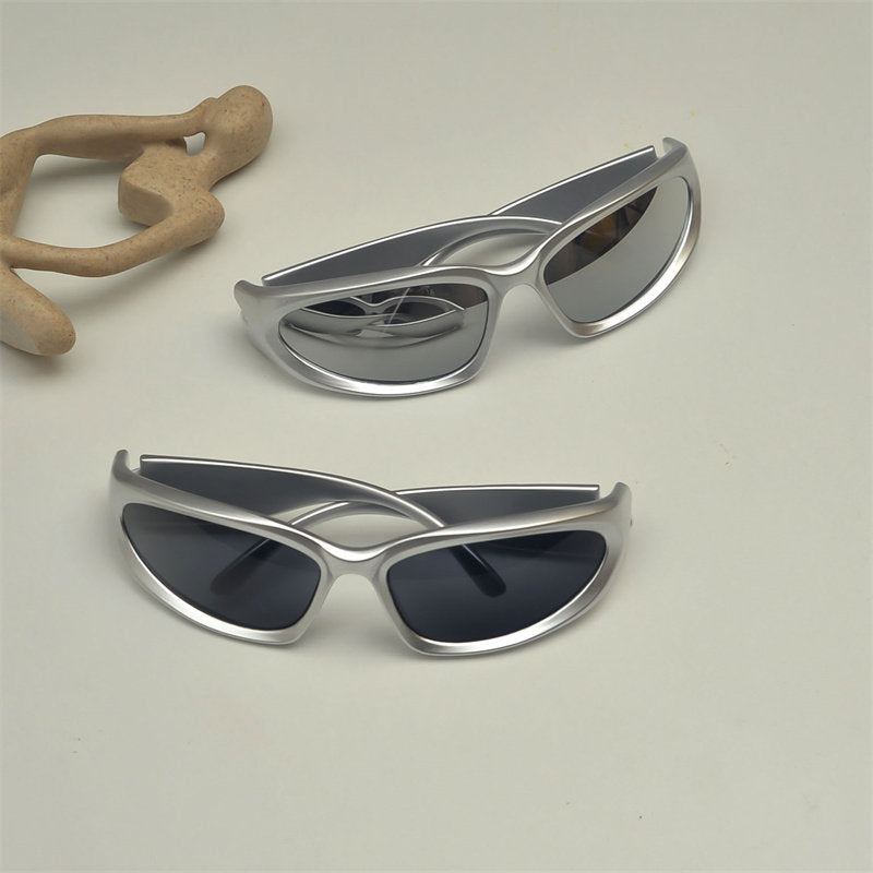 Futuristische Tech-Punk-Sonnenbrille