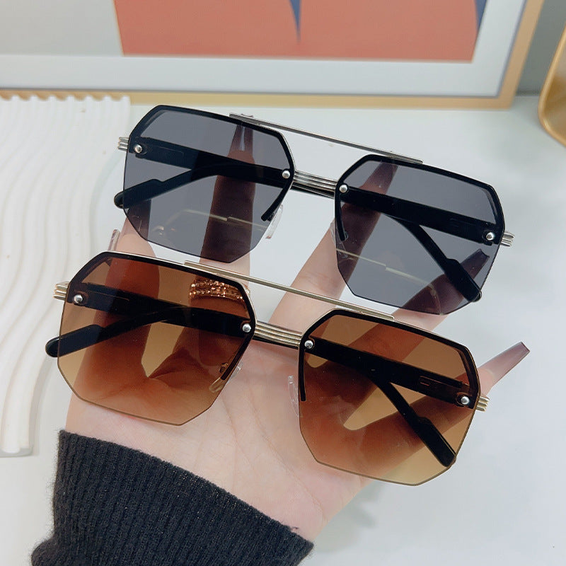 Halbrand-Sonnenbrille für Herren