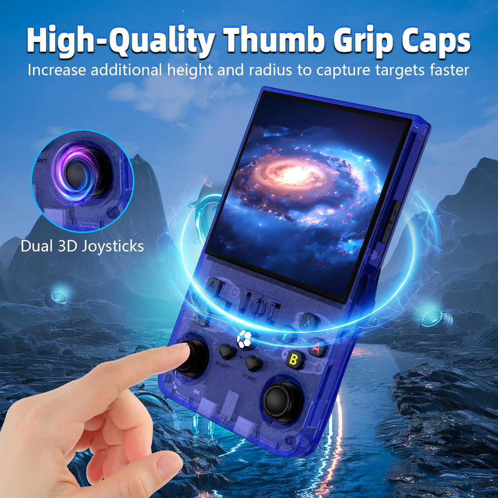 R36MAX Retro Gaming Console, Retro Handheld Games Console with 64GB TF Card, Portable Hand Held Open Source Linux System, 4.0 inch IPS HD Screen Video Game Consoles, 4000mAh Battery