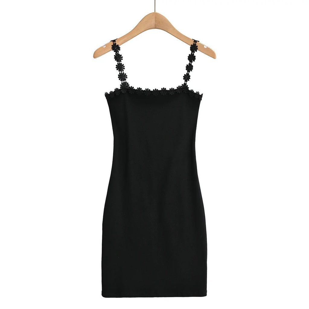 Lace Suspender Bodycon Dress