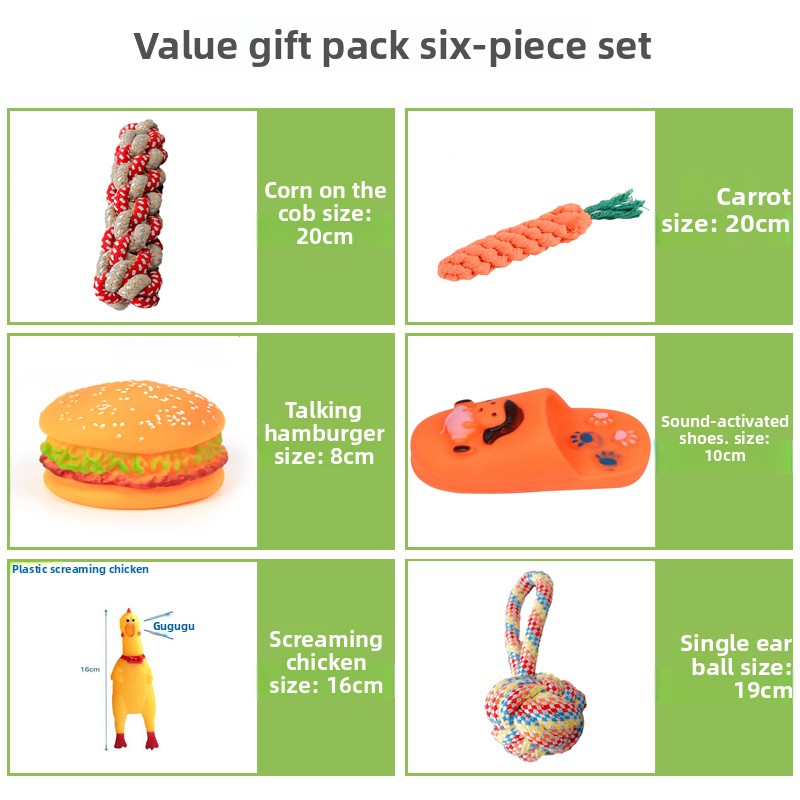 Durable Squeaky Dog Chew Toys