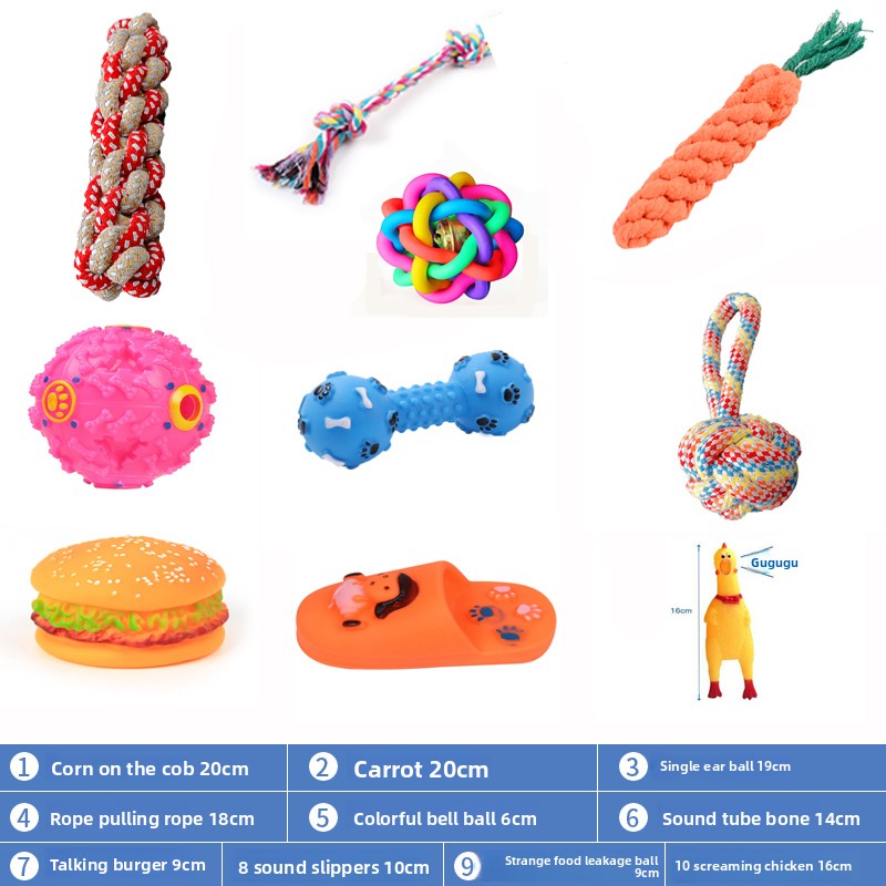Durable Squeaky Dog Chew Toys