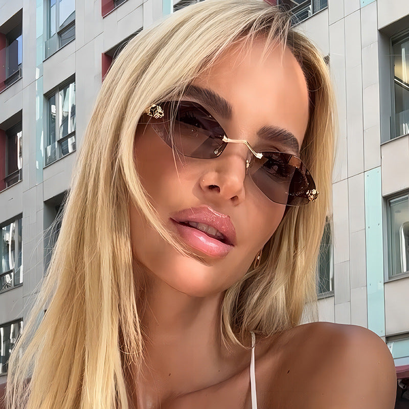 Rautenförmige Sonnenbrille