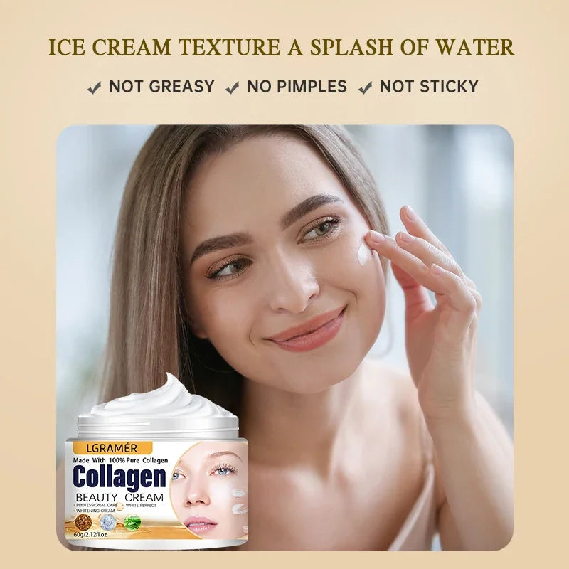 Anti-Falten-Creme Augencreme Gesichtsfeuchtigkeitscreme Anti-Aging Gesichtsstraffende Nährende Reparatur Kollagen-Booster-Creme Koreanische Essenz