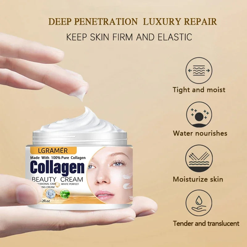 Anti-Falten-Creme Augencreme Gesichtsfeuchtigkeitscreme Anti-Aging Gesichtsstraffende Nährende Reparatur Kollagen-Booster-Creme Koreanische Essenz