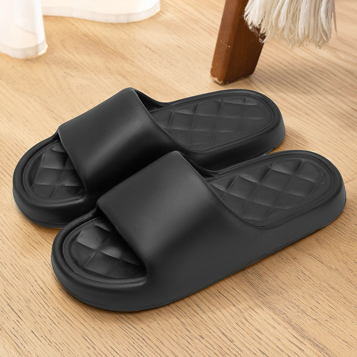 Summer Slippers Soft Non-slip Sole Cloud Sandals for Home Beach Indoor Outdoor