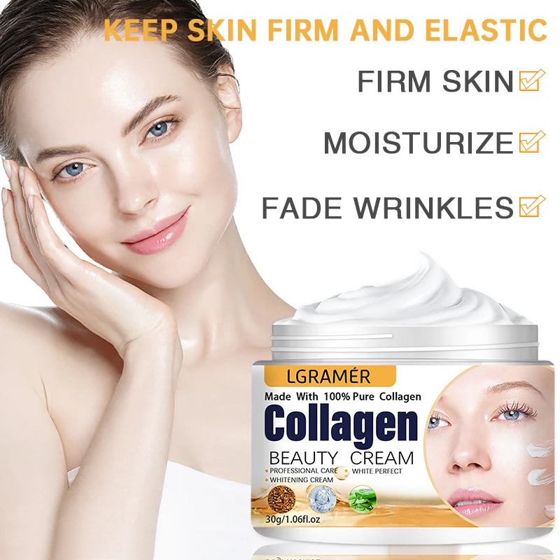 Anti-Falten-Creme Augencreme Gesichtsfeuchtigkeitscreme Anti-Aging Gesichtsstraffende Nährende Reparatur Kollagen-Booster-Creme Koreanische Essenz
