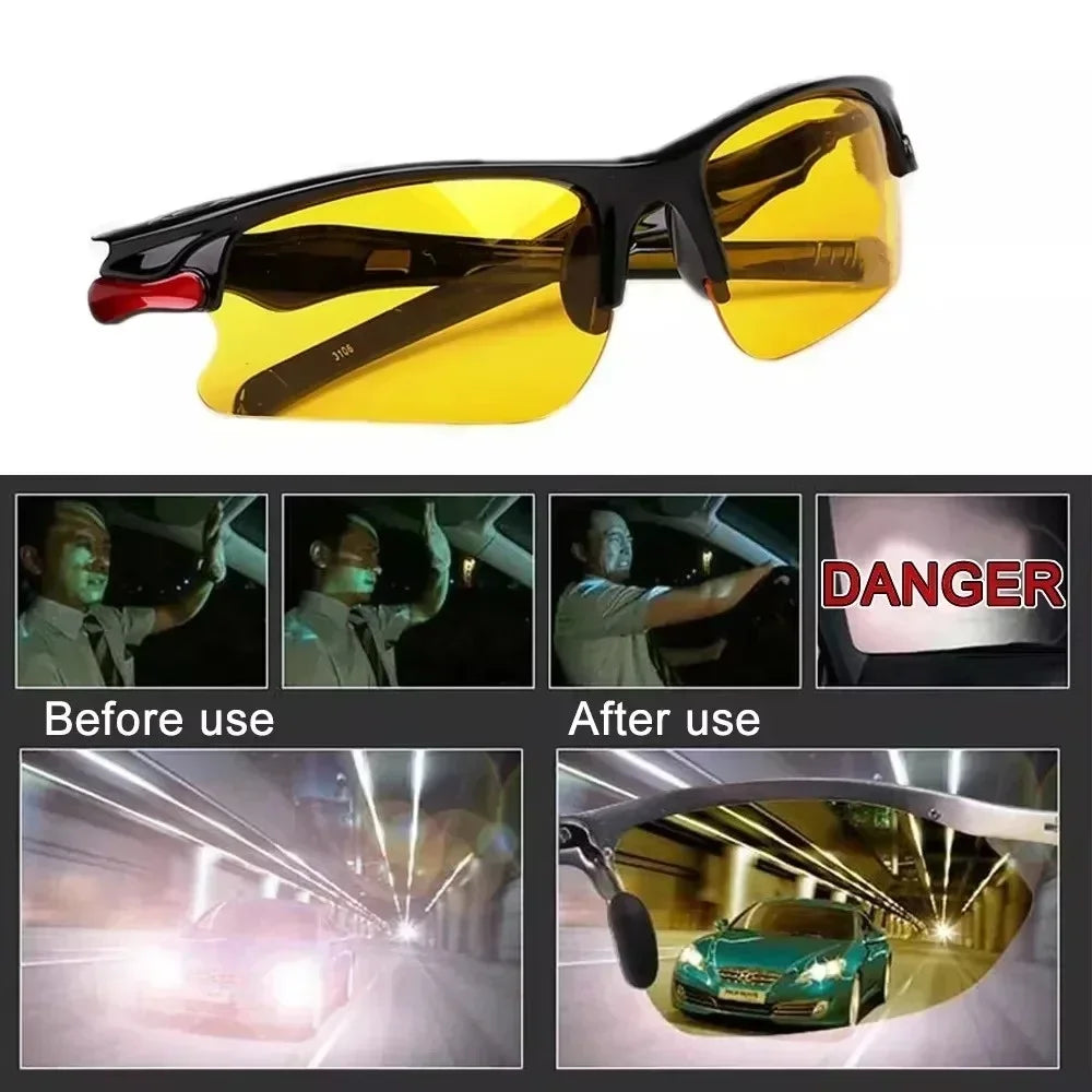 Tag- und Nachtfahrbrille – HD-Blendschutz mit verbesserter Nachtsicht (UV400 Schutz)