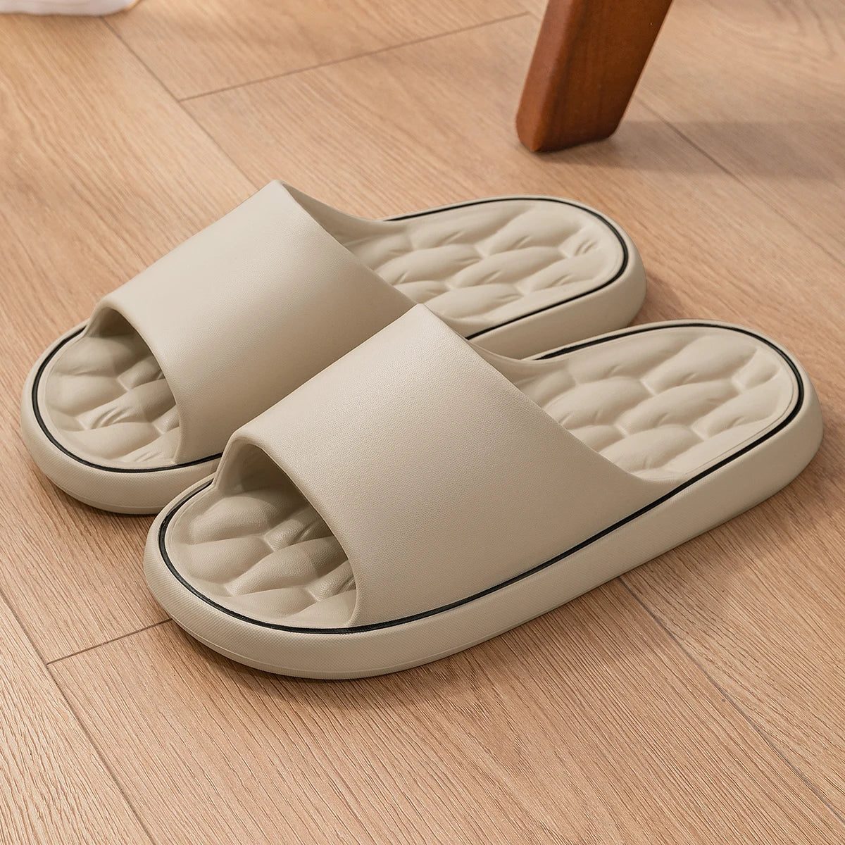 Summer Slippers Soft Non-slip Sole Cloud Sandals for Home Beach Indoor Outdoor