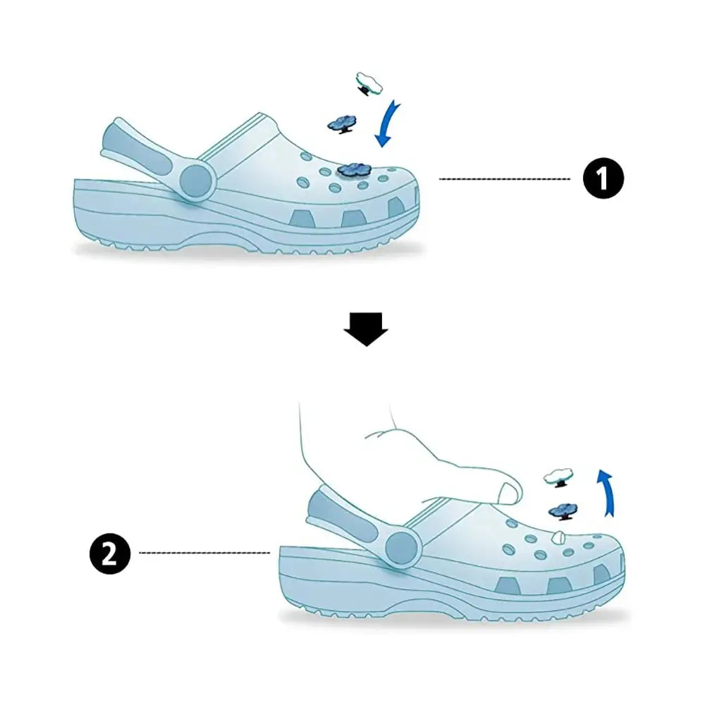 24tlg. Auto-Serie Schuh-Charms-Set für Clogs Bogg Bag Bubble Slides Sandalen, PVC Schuhdekorationen Strandtaschen-Accessoires Geschenk