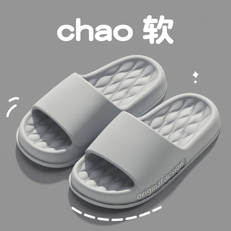 Summer Slippers Soft Non-slip Sole Cloud Sandals for Home Beach Indoor Outdoor