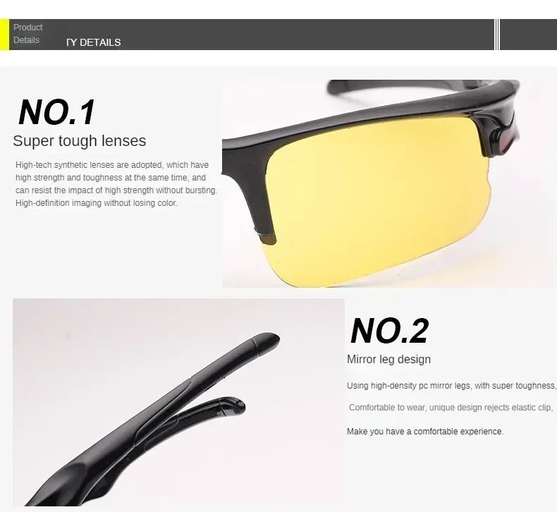 Tag- und Nachtfahrbrille – HD-Blendschutz mit verbesserter Nachtsicht (UV400 Schutz)