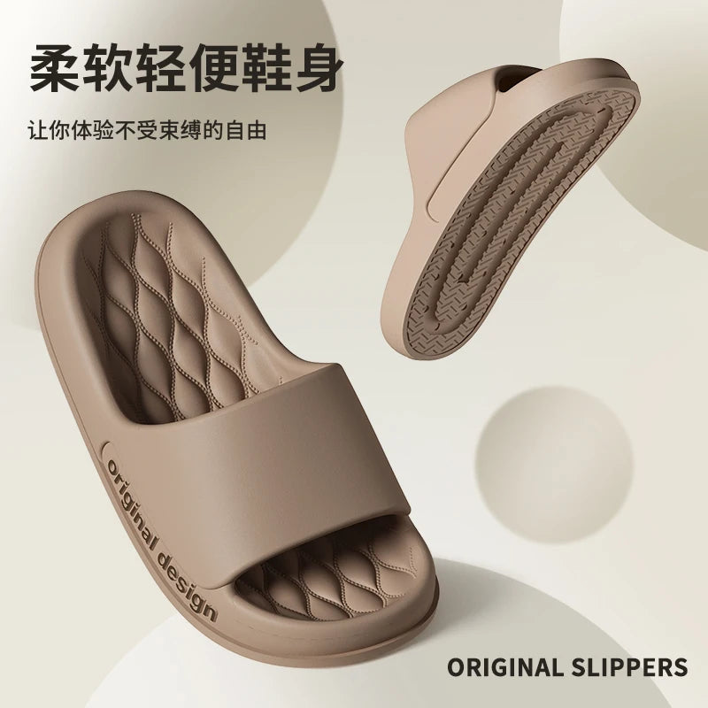 Summer Slippers Soft Non-slip Sole Cloud Sandals for Home Beach Indoor Outdoor