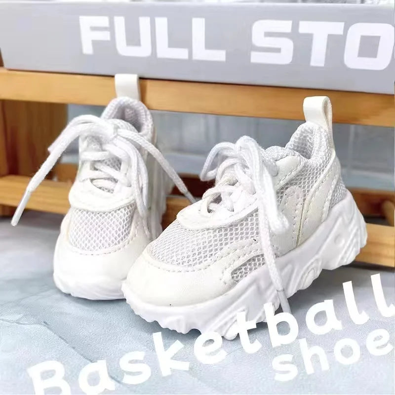60CM Doll Basketball Shoes 1/3 BJD Sneakers SD Doll Accessories Fashion Casual Shoes Black White Multicolor Shoes Dress Up Doll