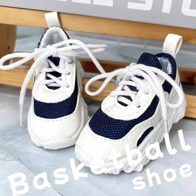 60CM Doll Basketball Shoes 1/3 BJD Sneakers SD Doll Accessories Fashion Casual Shoes Black White Multicolor Shoes Dress Up Doll