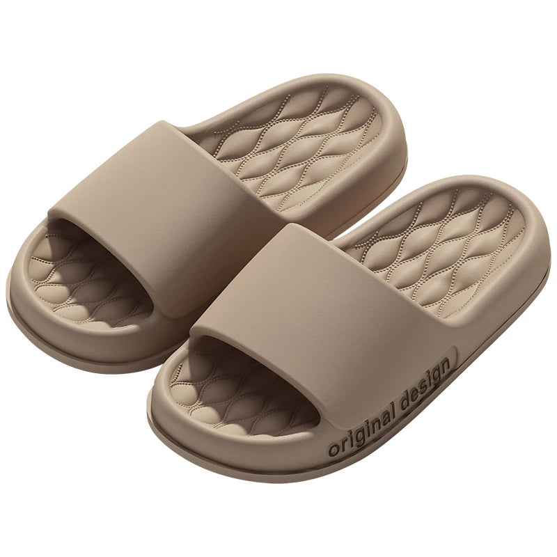 Sommerhausschuhe Weiche rutschfeste Sohle Cloud-Sandalen für Zuhause Strand Innen Außen