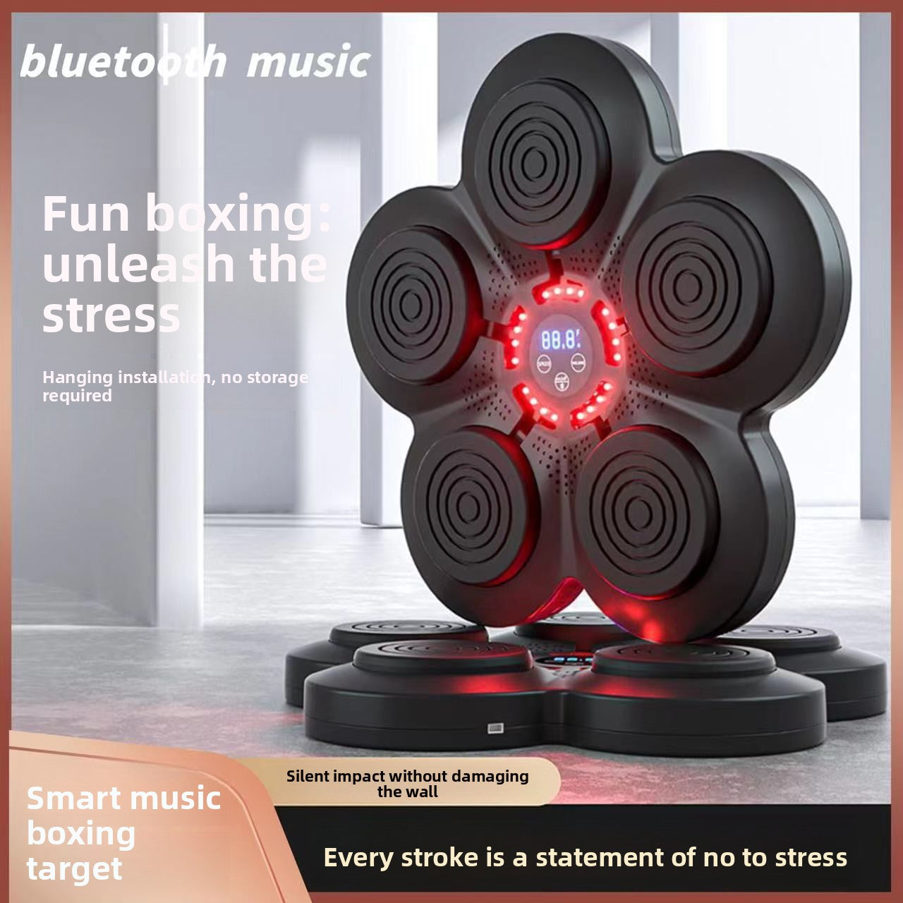 Smart Music Boxing Target mit Bluetooth und LED-Beleuchtung