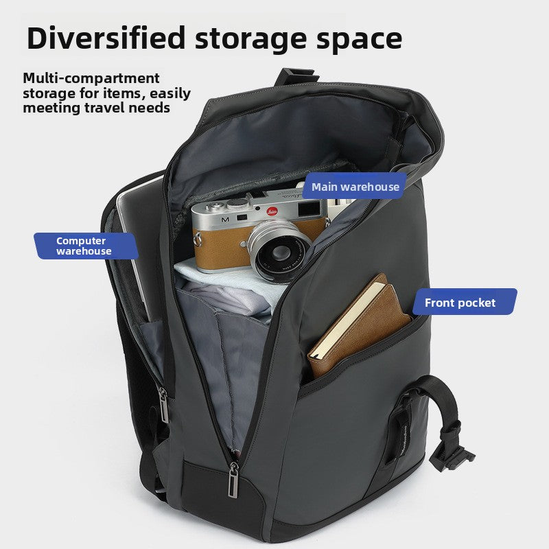 Erweiterbarer wasserdichter Laptop-Rucksack