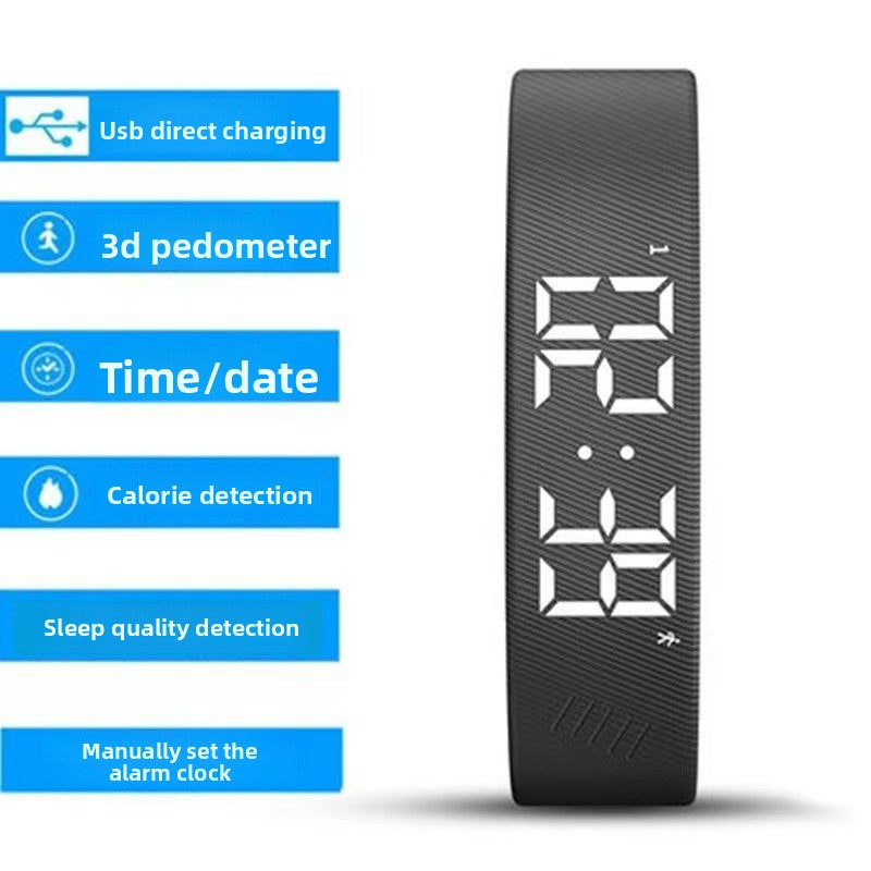 T5C Smart-Armband mit Farbdisplay, Musik und Schrittzähler