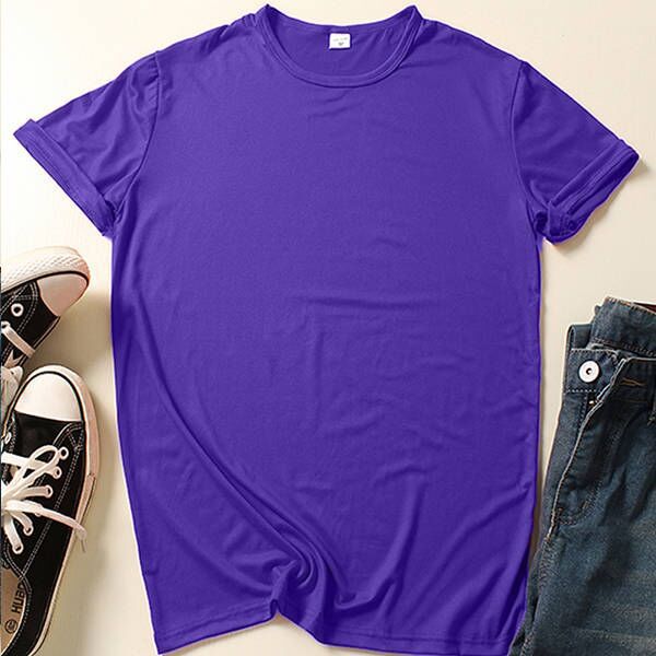 Weit geschnittenes Rundhals-T-Shirt mit kurzen Ärmeln